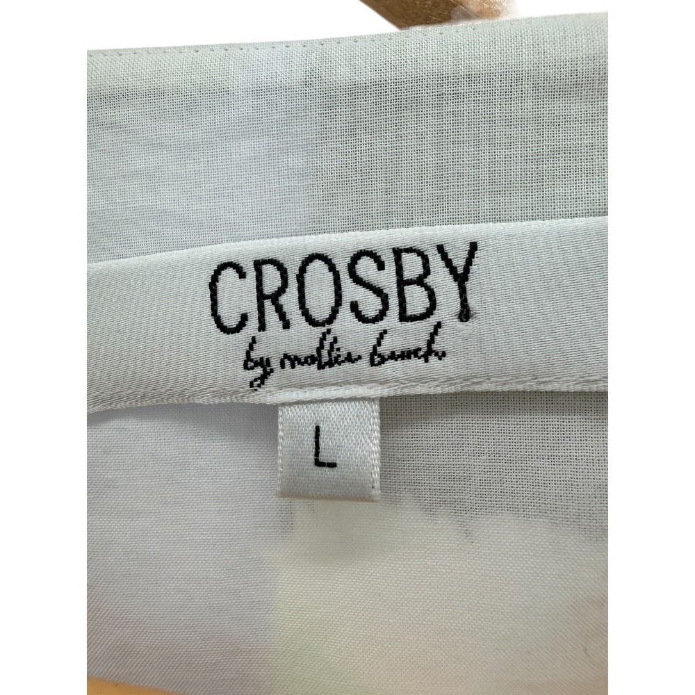 Crosby by Mollie Burch Brawley Midi Dress Poinciana Tiered Puff Sleeve Large - Picture 5 of 9